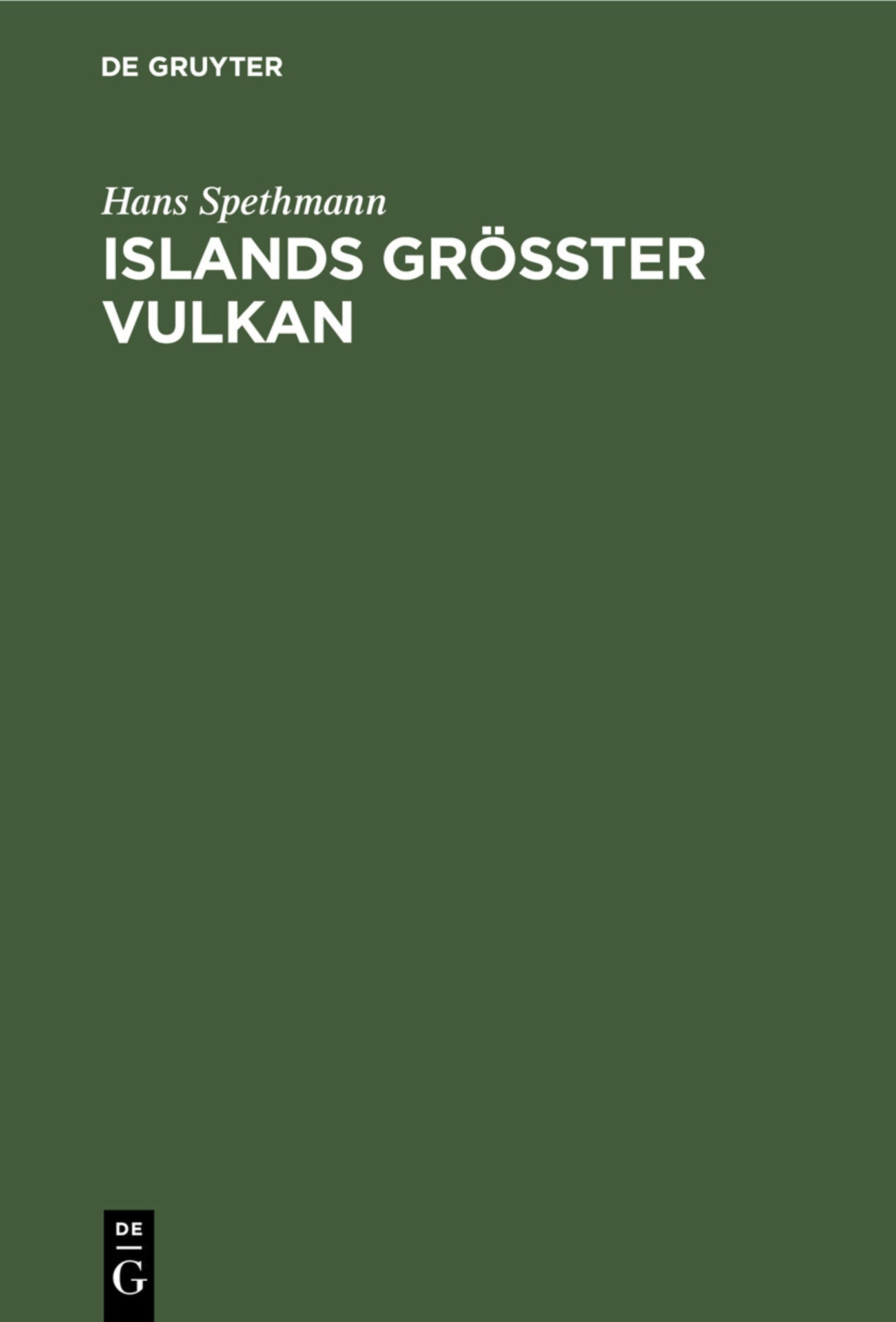 Islands grösster Vulkan